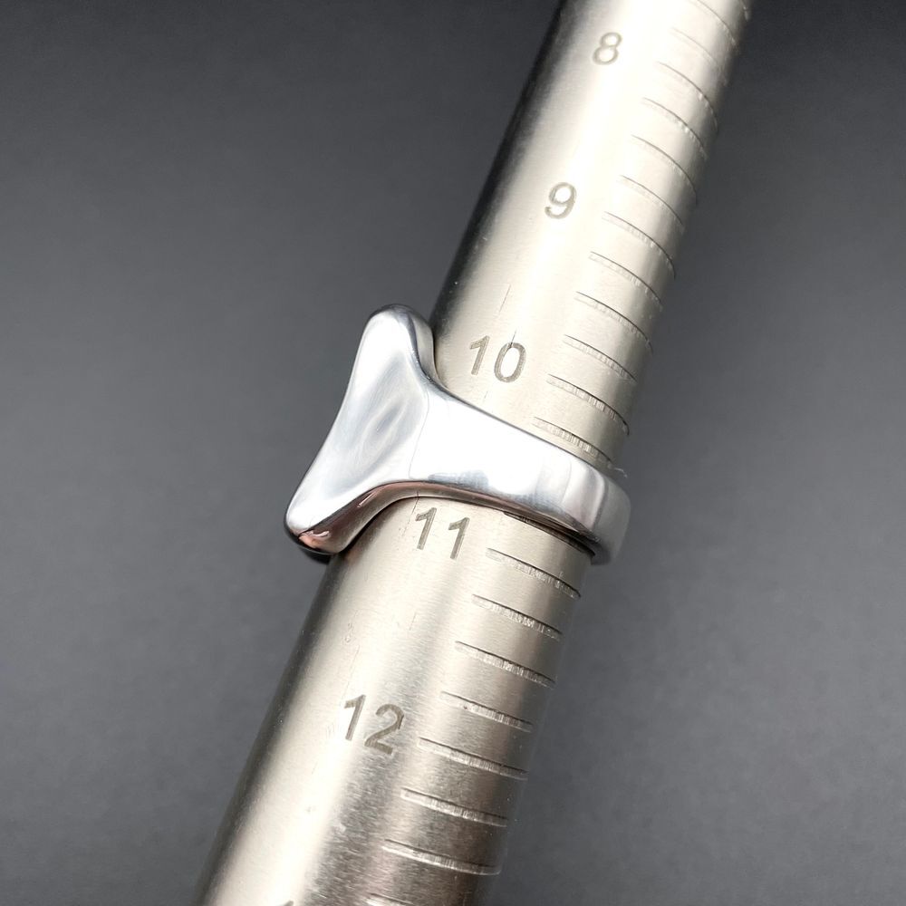Robert Lee Morris Silver and Black Men's Ring - Picture 8 of 9